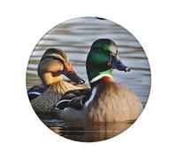 Mallard Duck Round Badge - Durable Tinplate Design With Full Single-Sided Print, Perfect For Custom Gifts & Apparel Decoration