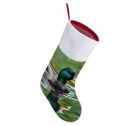 Mallard Duck Swimming Christmas Stockings