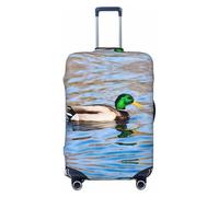 Mallard Duck Swimming In A River Travel Luggage Covers - Elasticity Suitcase Covers Protector for Luggage 18-32 Inch