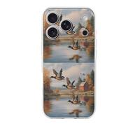 Mallard Ducks Flying Over The Water TPU Phone Case Protective Cover Compatible with iPhone 17/17 Air/17 Pro/17 Pro Max