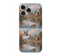 Mallard Ducks Flying Over The Water TPU Phone Case Protective Cover Compatible with iPhone 17/17 Air/17 Pro/17 Pro Max