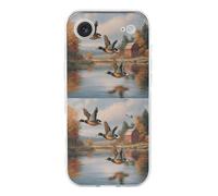 Mallard Ducks Flying Over The Water TPU Phone Case Protective Cover Compatible with iPhone 17/17 Air/17 Pro/17 Pro Max