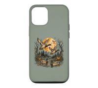 Mallard Ducks Flying Under Harvest Moonlit Night Moon Flight Case for iPhone 12/12 Pro