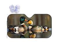 Mallard Ducks Printing Car Windshield Sunshade-Thicken Bubble Block Heat and Sun UV Rays,Front Windshield,Sun Visor