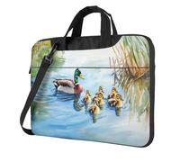 Mallard Ducks Swimming In The Lake Laptop Bag Laptop Case 15.6 Inch Computer Bags Padded Sleeve Cover For Women Men