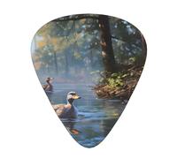 Mallard ducks swimming Printed guitar picks - three thicknesses: thin, medium and thick, suitable for electric guitar, bass and ukulele.