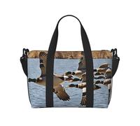 (Mallard Ducks) Waterproof Lightweight Hand Travel Bag - Large Carry-On for 3-5 Day Trips | Air Travel, Sports, Weekend Use | Men & Women (1-Pack)