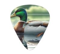 Mallard-Hunting-Duck 12 Pack Guitar Picks With 3 Thicknesses And Storage Box, Abs Plectrums For Electric Bass Guitar Players
