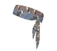 Mallards Duck Hunting Mallard Ducks, Head Tie, Sports Headband Tie Back, Multi Sweatband for Men Women