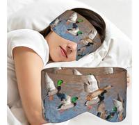 Mallards Duck Hunting Mallard Ducks, Sleep Mask for Home Travel, Full Eye Covers Light Blocking Eye Mask Sleep Eye and Ear Muffs