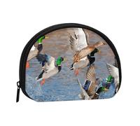 Mallards Duck Hunting Mallard DucksSmall Makeup Sanitary Napkin Storage Bag,Women's Cosmetic Coin Purse