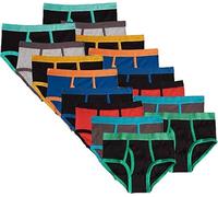 Mallary by Matthew Boys' Briefs (Pack of 8), Multicolor Elastic Band 16 Pack, XL