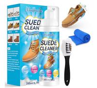 Mallbaola Suede and Nubuck Cleaner, 200ml Suede Cleaner with Suede Brush, Shoe Cleaner Removes Dirt & Stains, Trainer Cleaner Kit for White Shoes, Knit, Boots, Sneaker, Leather, Suede, Nubuck Cleaner