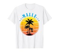 Malle on Vacation Value Graphic T-Shirt, Men, White, M