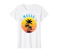 Malle on Vacation Value Graphic T-Shirt, Women, White, L