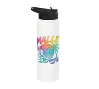 Malle Vacation Mallorca Beach Summer Stainless Steel Insulated Water Bottle