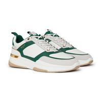 Mallet Mens Radnor Trainers in White Leather - Size UK 8