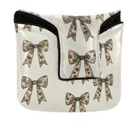 Mallet Putter Cover Magnetic Snap | Putters Headcover for Most Brand PU Leather Waterproof Old School Camouflage Southern Style Camouflage Coquette Bow Duck