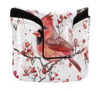 Mallet Putter Cover with Magnetic Closure Putter Headcovers for Most Brand PU Leather Fierce Northern Red Crested Bird White