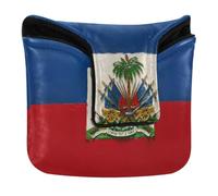 Mallet Putter Covers Magnetic Closure Haiti Flag Haitian National Blue