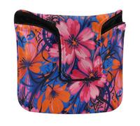 Mallet Putter Covers with Magnetic Closure Flower Colorful Art