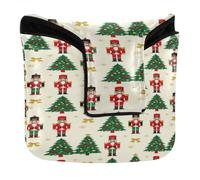 Mallet Putter Head Cover 5.51" x 0.98" x 4.72" | Synthetic Leather Soft Lining for Men and Women Christmas Nutcracker Soldier
