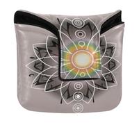Mallet Putter Head Covers with Magnetic Closure Putter Headcovers for Mallets and Square PU Leather Waterproof Spiritual Zen Flower Chakra Yoga Lover