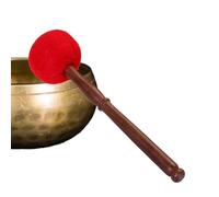 Mallet Singing Bowl - Wood for the Singing Bowl | Music Cleaning Tools Musical Instruments | Home Decor Contemplation Yoga Studio Meditation Room Wellness Centre Inner Stick Wrapped in Wool