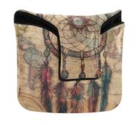 Mallet Style Putter Cover Magnetic Putters Headcover for Mallet Square Waterproof PU Leather Bohemian Retro Dream Catchers