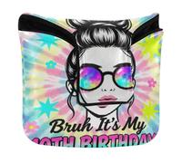 Mallet Style Putter Cover with Magnetic Closure Golf Putter Headcover for Mallets and Square Waterproof PU Leather It's My 10th Birthday