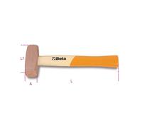 MALLETS WITH HEAD COPPER HANDLE WOODEN GRAMS 1500 ART.1385