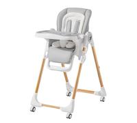 Convertible High Chairs for Babies and Toddlers, Height Adjustable Baby High Chair, High Chair with Removable Tray, Adjustable Backrest and Pedal, Portable Baby Dinning Chair with Lockable Wheels