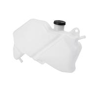 Mallofusa Motorcycle Radiator Water Coolant Reservoir Overflow Tank Replacement Compatible for Ninja ZX-6R 2009 2010 2011 2012 White