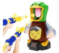 Malloom Duck Shooting Sets for Movable Shooting Game with 36 Balls, 2 Air Pump Blasters Indoor and Outdoor, Competition Game Gifts
