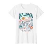 Mallorca 2026 Backprint Outfit Mallorca 2026 Value Graphic T-Shirt, Women, White, L