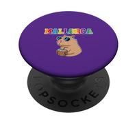 Mallorca Capybara Coconut Vibes PopSockets Adhesive PopGrip