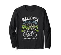 Mallorca Climb Coast Bicycle Road Cycling Bicycles Cyclist Long Sleeve T-Shirt