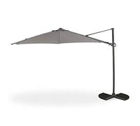 Mallorca Hanging 3.5m Banana Cantilever Parasol in Grey