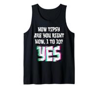 Mallorca HOW TIPSY ARE YOU FROM 1 TO 10 YES Funny Ballermann Tank Top