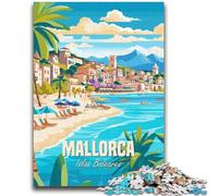 Mallorca Islas Baleares 1000 Piece Jigsaw Puzzle for Adults Teens, Staycation Kill Time Birthday Present, Gifts, Wall Art for 14+ 1000pcs(50x75cm)