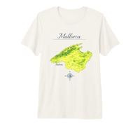 Mallorca Map - Palma Balearic Island Premium T-Shirt