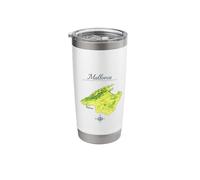 Mallorca Map - Palma Balearic Island Stainless Steel Insulated Tumbler