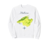 Mallorca Map - Palma Balearic Island Sweatshirt
