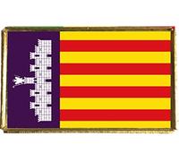 Mallorca Spain Gold Colour Badge With A Velveteen Bag
