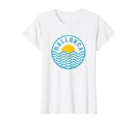 Mallorca Sunset Value Graphic T-Shirt, Women, White, L