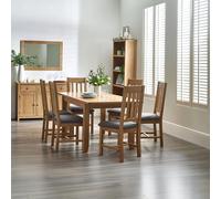 Mallory Extending Dining Table - 140cm-180cm - 4-6 Seater - Oak