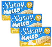 Mallow Bars - Low Calorie Marshmallow Treats | Only 70 Calories per Pack | Light, Fluffy & Deliciously Sweet Snack (3x Skinny Mallo Vanilla Bar 90g, Skinny Mallow Vanilla)