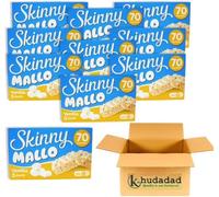 Mallow Bars - Low Calorie Marshmallow Treats | Only 70 Calories per Pack | Light, Fluffy & Deliciously Sweet Snack (10x Skinny Mallo Vanilla Bar 90g, Skinny Mallow Vanilla)