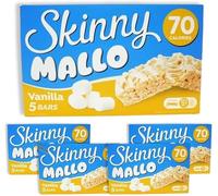 Mallow Bars - Low Calorie Marshmallow Treats | Only 70 Calories per Pack | Light, Fluffy & Deliciously Sweet Snack (5x Skinny Mallo Vanilla Bar 90g, Skinny Mallow Vanilla)