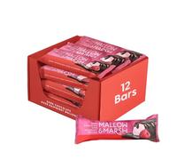Mallow & Marsh Raspberry Marshmallow Bar Coated in 70% Dark Chocolate - Multipack - 12 x 35g